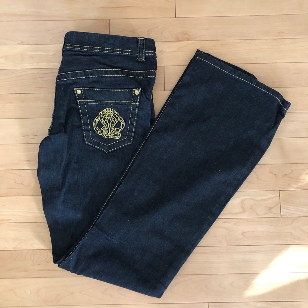 Roberto Cavalli for H&M dark denim jeans